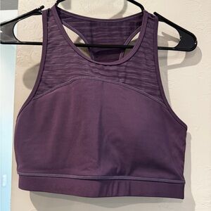 Dark Purple Racerback Sports Bra